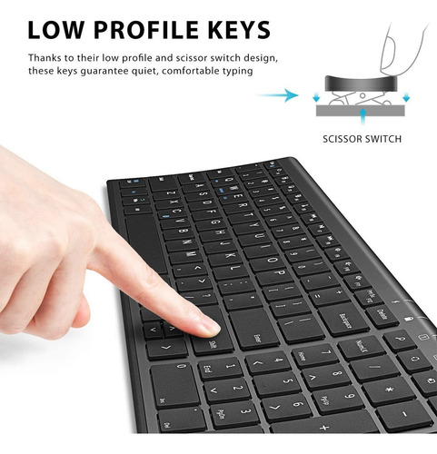 Teclado Bluetooth Iclever Bk10, Teclado Inalámbrico Universa