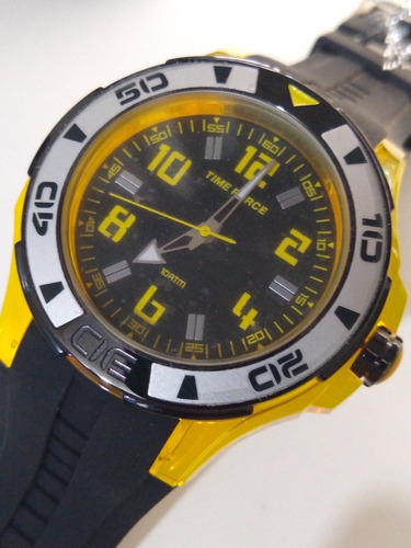 Reloj Time Force Analogo Deportivo De Caucho Sumer Tf4147m09