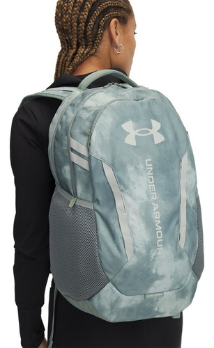 Mochila Under Armour Hustle 6.0 Unisex Color Silica Green / / Hydro Green Verde