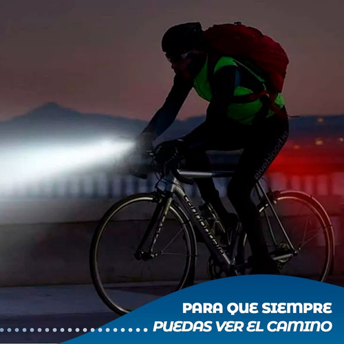 Imagen 8 de 10 de Luces Led Delantera Y Baliza Para Bici Ciclismo Seguridad
