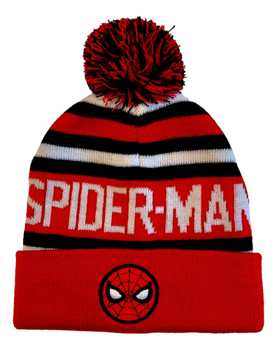 Gorro Spiderman Hombre Araña Liso Invierno Abrigo Niños 