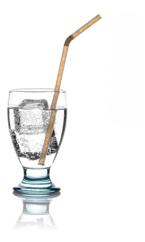 Imagen 4 de 4 de Popote Flexible Biodegradable Agave 500 Popotes Ecologico