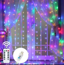 Comprar Cortina De Luces Led De Hadas 3 Metros X 3 Metros Multicolor
