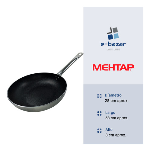 Wok Profesional Teflón Mehtap Horeca 28 Cm