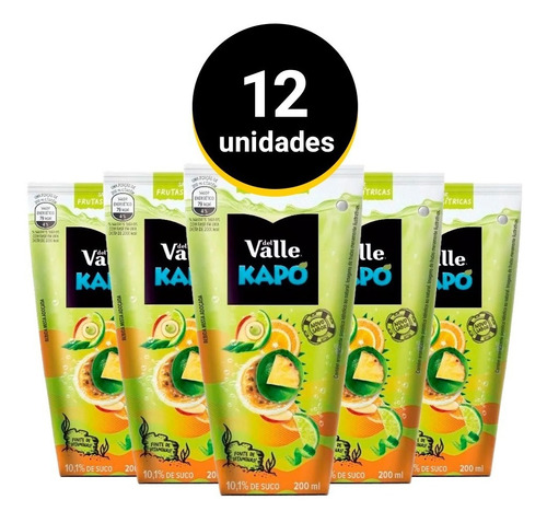 Suco Kapo Frutas Cítricas 200ml 12 Unidades