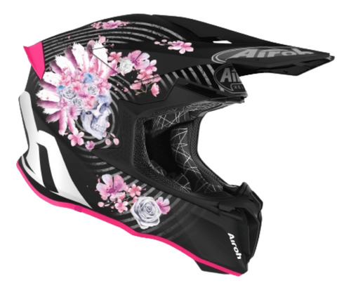 Capacete Airoh Twist 2.0 Mad Preto/rosa