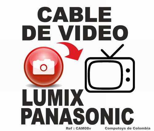 Zcam08v Cable Video A/v, Panasonic Lumix Y Nikon. Computoys