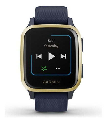 Smartwatch Garmin Venu Venu Sq - Music Edition 1.3" caja 40mm de  polímero reforzado con fibra  navy, malla  navy de  silicona
