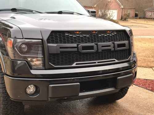 Imagen 8 de 9 de Parrilla Tipo Raptor Ford Lobo F150 2010 Con Led