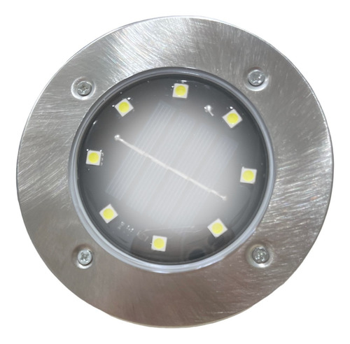 Bala Led De Piso Decorativa Solar Luz Blanca