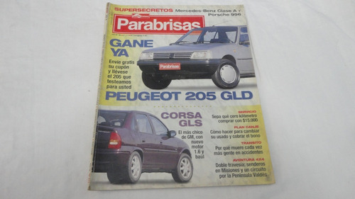 Revista Parabrisas Nro 213 Julio 1996 Peugeot 205