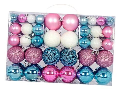 100 Uds. Adornos De Bolas De Navidad Decoraciones Colgantes