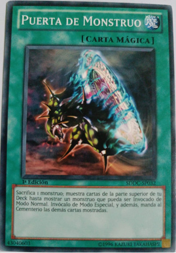 Yugioh! Puerta De Monstruo Sddc-sp032 1a Edición