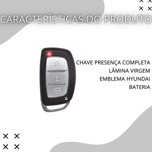 Chave Presença Completa Nova Tucson 2018 2019 2020 Id47