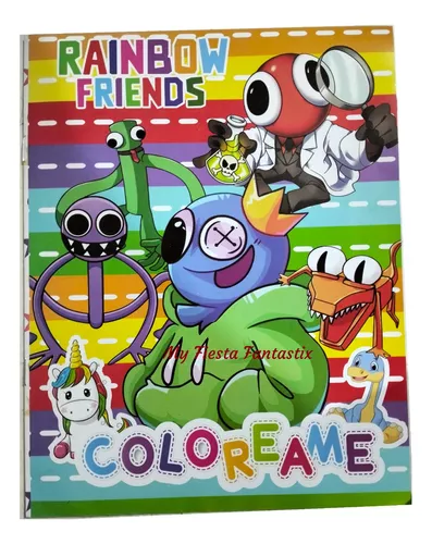 Dibujos de Amigos del Arcoiris (Rainbow Friends) para Colorear
