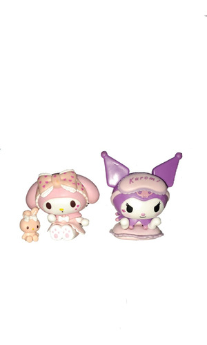 Figuras Decorativas De My Melody Y Kuromi 6cm Pack De 2 