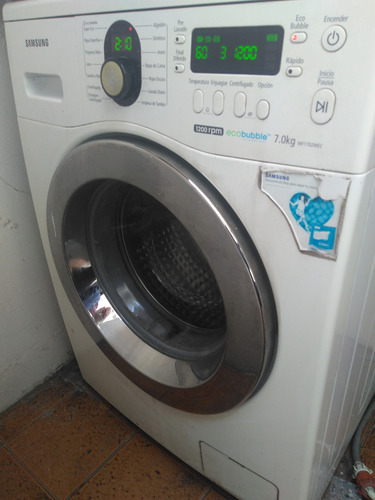 Lavarropas Samsung Wf1702wec 1200rpm 7kg A Reparar No Envio! Blanco (Usado)