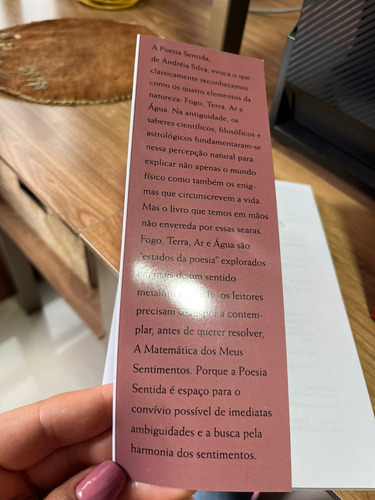 Livro Poesia Sentida