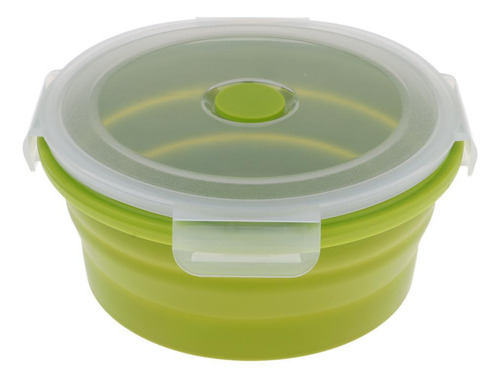Cuenco Plegable Para Viajes De Camping Verde 400 Ml