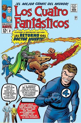 Biblioteca Marvel: Los 4 Fantasticos 2 - 1962-63, De Jack Kirby. Editorial Panini, Tapa Blanda En Español
