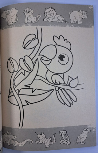 Colorea 101 Dibujos De Animales De La Selva - Libro Infantil