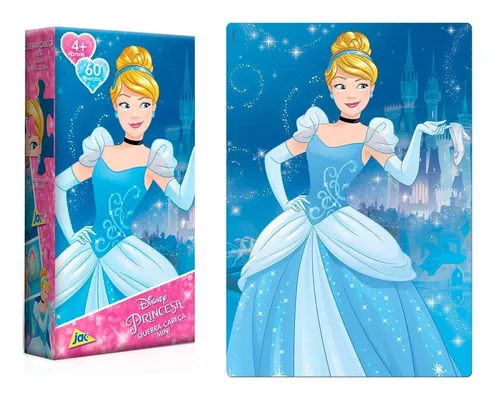 Quebra-Cabeça Disney Princesas 60 Peças - Novo Papel