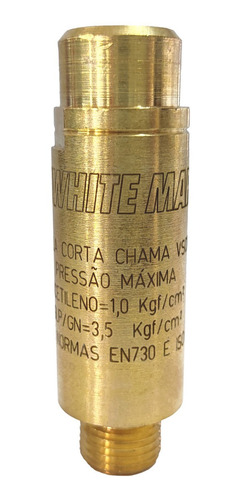 Válvula Corta Chama Regulador/gas-comb White Martins Vscr-gc