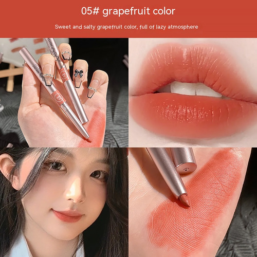 05 Bolígrafo Delineador De Labios Giratorio De Color Pomelo