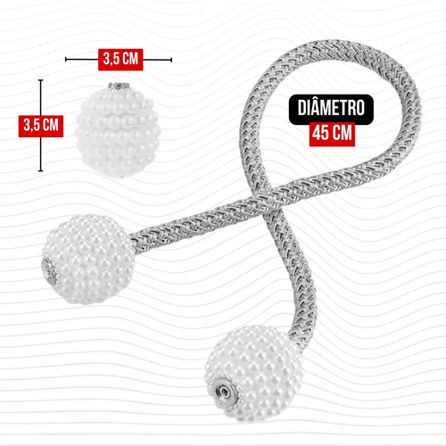 Kit De 4 Clips Magnéticos Para Cortina Imán Elegante Clip