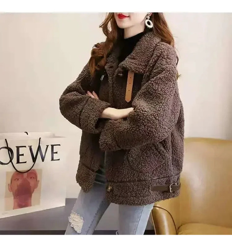 Chaqueta Sherpa Cálida Para Mujer, Abrigos De Invierno De Ma