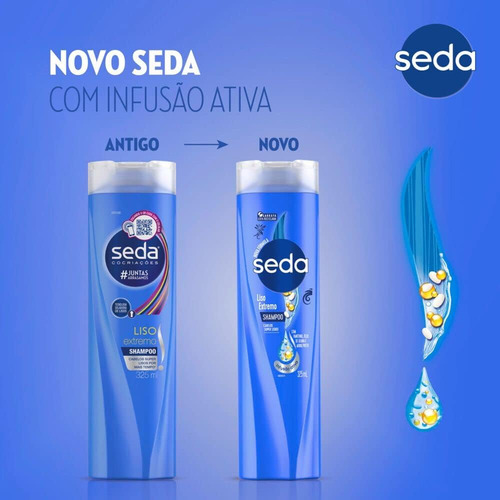 Shampoo Liso Extremo Com Infusão Ativa De Pantenol 325ml Sed