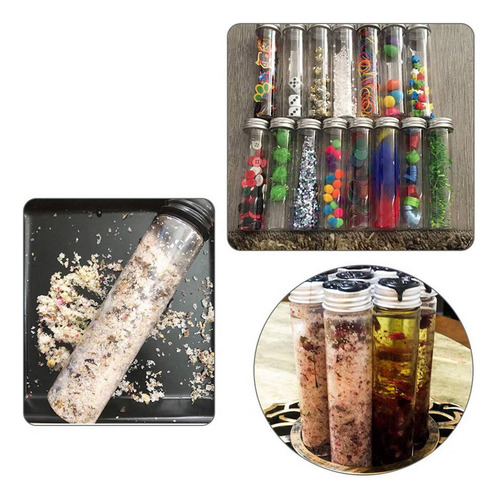 Tubo De Plástico Crystally-45 Piezas De 110 Ml, Tubos Planos