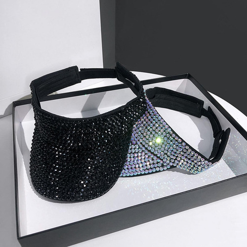 Sombrero Para El Sol Con Visera De Diamantes De Imitación