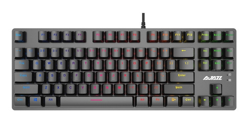 Imagen 2 de 5 de Teclado Mecánico Gamer Retroiluminado 87 Teclas Black- Ajazz