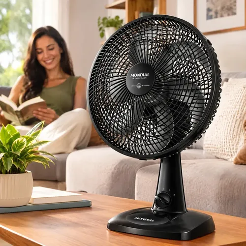 Ventilador de Mesa 30cm Super Power Mondial 60W VSP-30-B