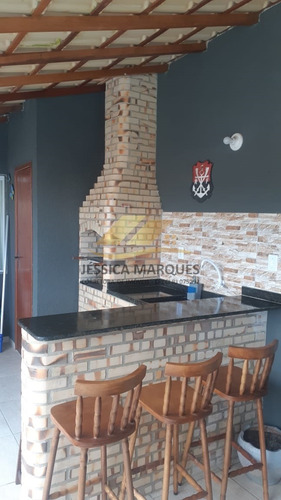Imagem 3 de 11 de Casa De 2 Quartos, Área Gourmet E Piscina Em Unamar 25.jmp