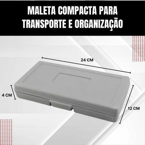 Kit Catraca E Soquetes Sistema Métrico E Sae 40 Pçs Pro