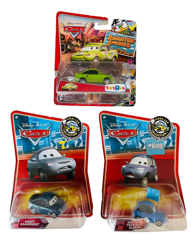 Disney Cars Set Paquete Carros Copa Piston Metalicos Pack 3