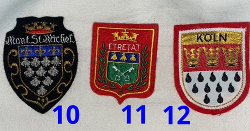 Heráldica Escudos Parches Bordados Tela Diferentes Paises