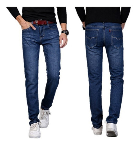 Pantalon Skinny De Mezclilla Strech For Hombre