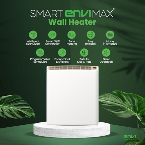 Calentador De Pared Eléctrico Enchufable Wi-fi Smart Envimax