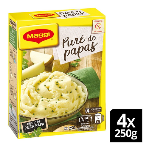 Puré De Papas Maggi® 250g Pack X4
