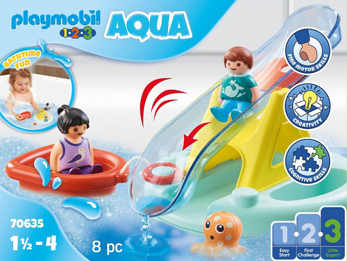 Playmobil 1.2.3 BalancĂn De Agua Aqua Con Barco
