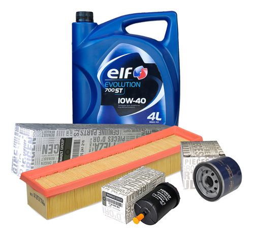 Kit Filtros Original Renault Clio 2 1.2 16v D4f Aceite Elf