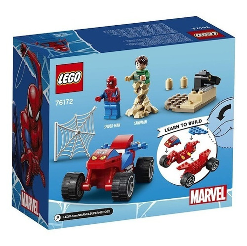 Imagen 3 de 4 de Bloques para armar Lego Spider-Man and Sandman showdown 45 piezas en caja