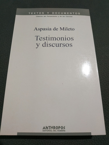 Chambajlum Testimonios Y Discursos Aspasia De Mileto