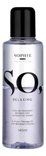 Sophie So Relaxing Extrato De Amora - Óleo Bifásico 140ml