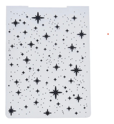 Folder Embossing Estrellas, Luces, Brilló Scrapbook.