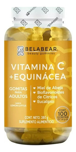 Solanum Belabear Vitamina C + Equinacea 100gomitas Limón Sfn