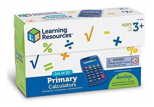 Calculadora Principal De Learning Resources, 10 Piezas, Para